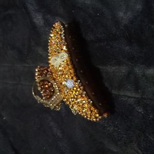 Handcuff rhinestone hair clip